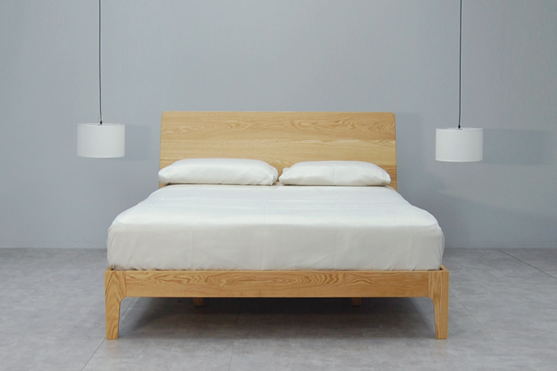 Beaumont Edition Wood Bed Frame, Wood Bed Frame With Headboard