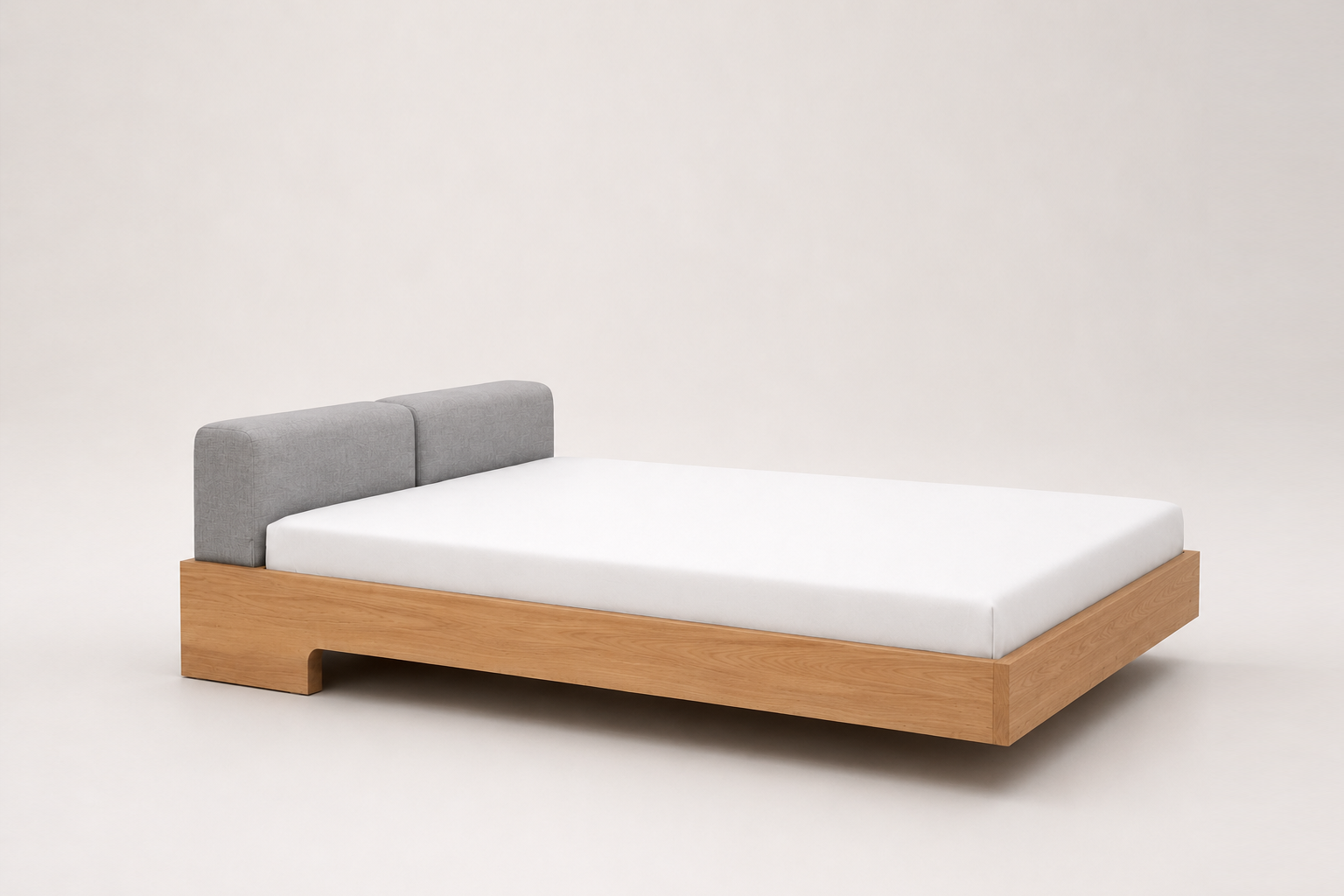 Lauren Wood Bed Frame (Solid Oak Wood) - Image 3