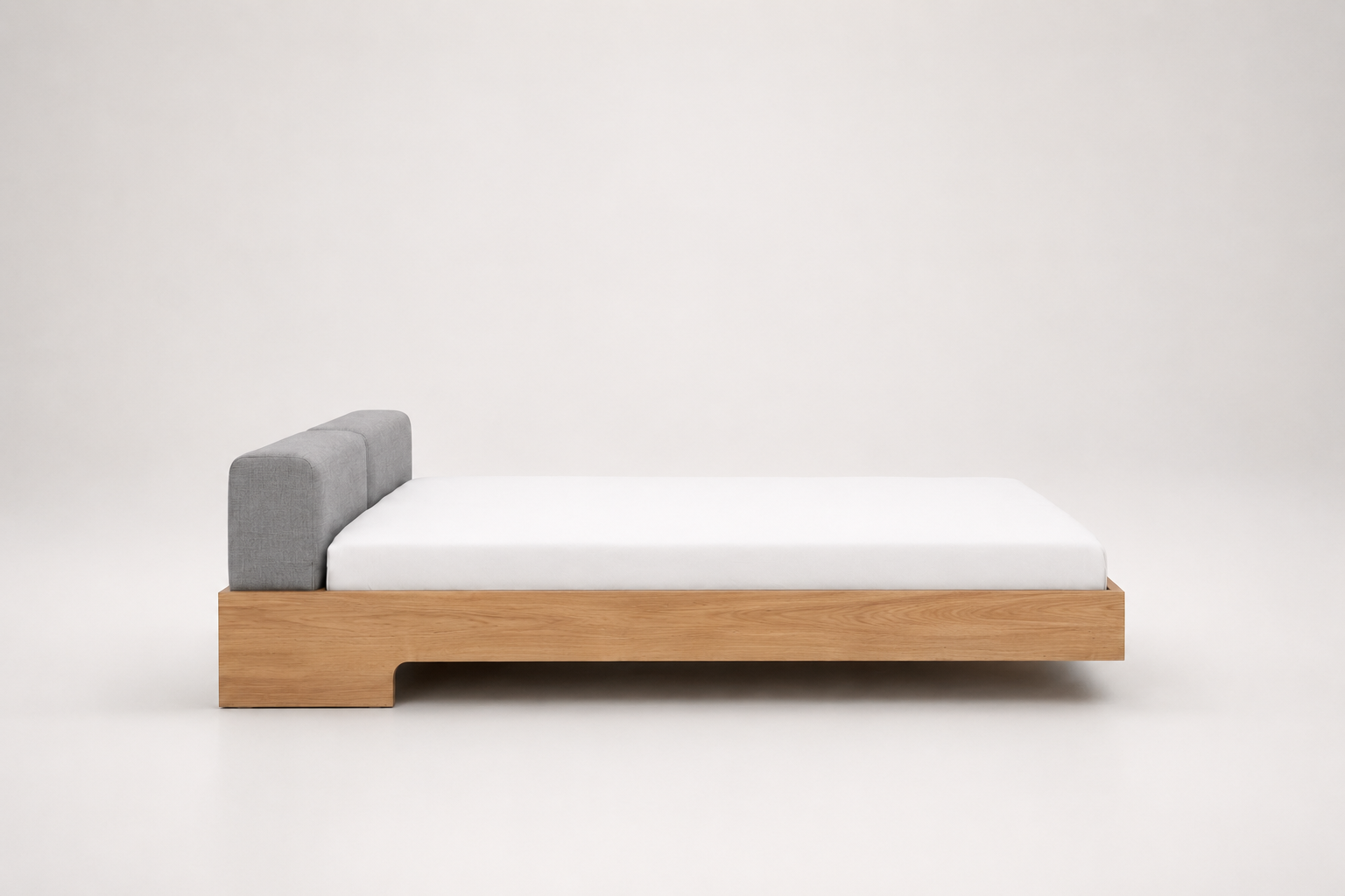 Lauren Wood Bed Frame (Solid Oak Wood) - Image 2